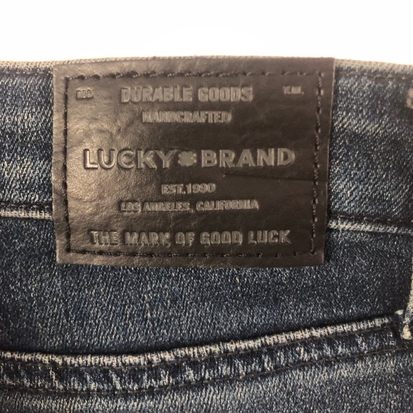 LUCKY Brand Lolita Skinny Jeans women's size 10 / 30 frayed hem zip front - Picture 2 of 13